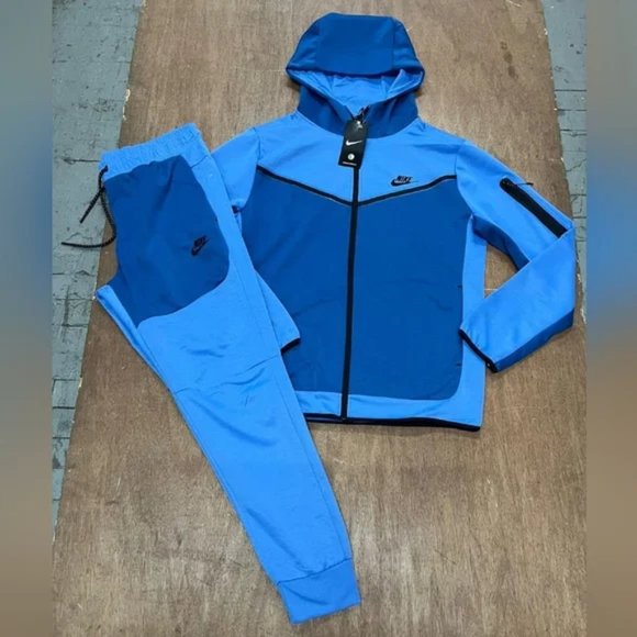 Small Men Blue Nike Sweatsuit